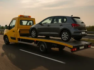 holowanie na autostradzie